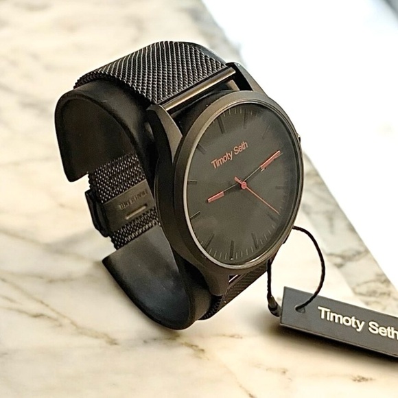 Timoty Seth Men’s Watch - Black and Red - Picture 2 of 3